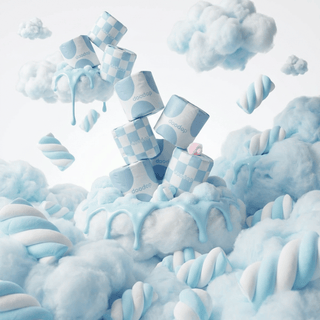 Blue FluffyMarshmallow Cloud Rolls | 12-pack