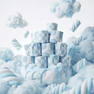 Blue FluffyMarshmallow Cloud Rolls | 12-pack