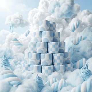 Blue FluffyMarshmallow Cloud Rolls | 18-pack