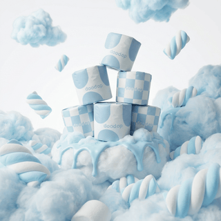 Blue Fluffy Marshmallow Cloud Roll | 6-pack
