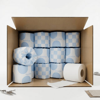Toalettpapper | Blue Fluffy Cloud Rolls